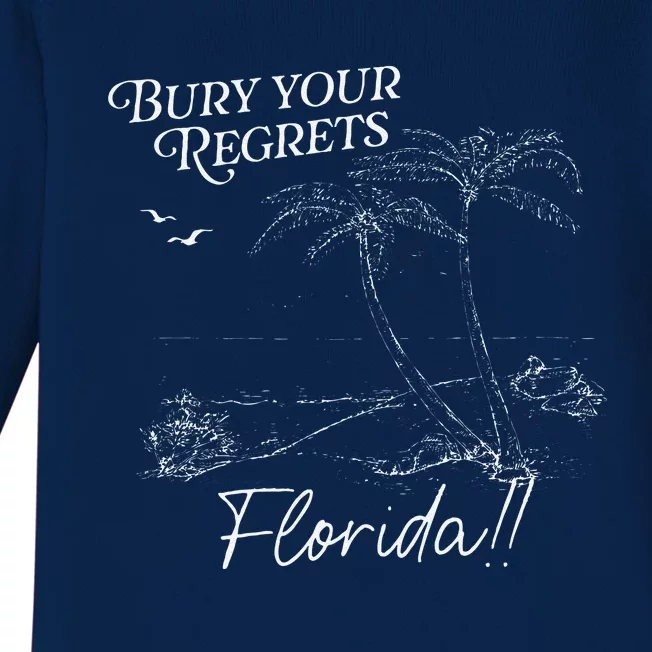 Bury Your Regrets Florida Baby Long Sleeve Bodysuit