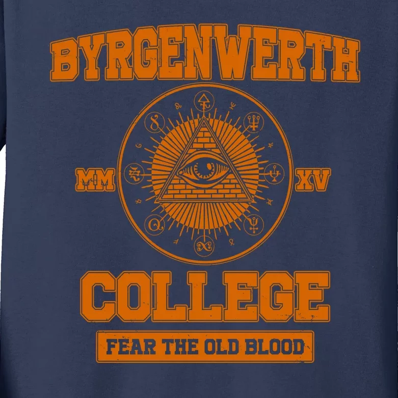 Byrgenwerth College Fear The Old Blood Kids Long Sleeve Shirt