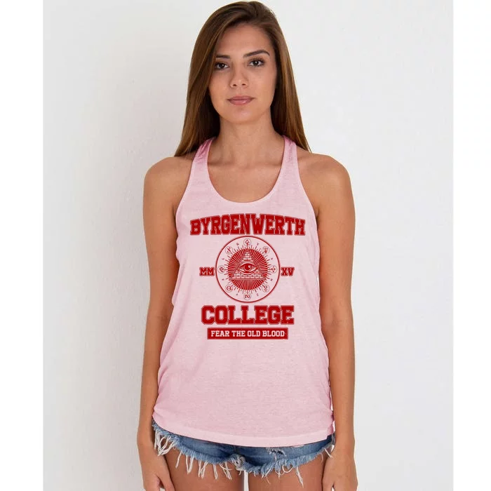 Byrgenwerth College Fear The Old Blood Women's Knotted Racerback Tank