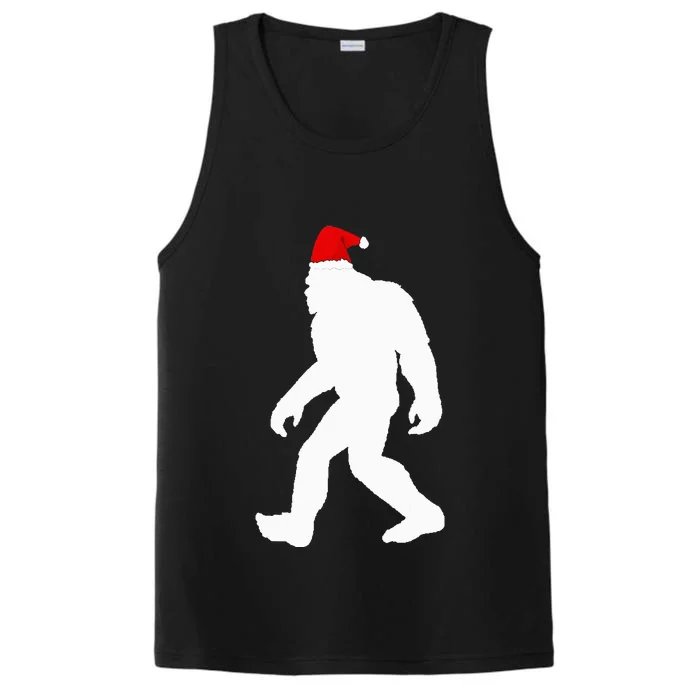 Bigfoot Yeti Sasquatch Ugly Christmas Sweater Gift Performance Tank