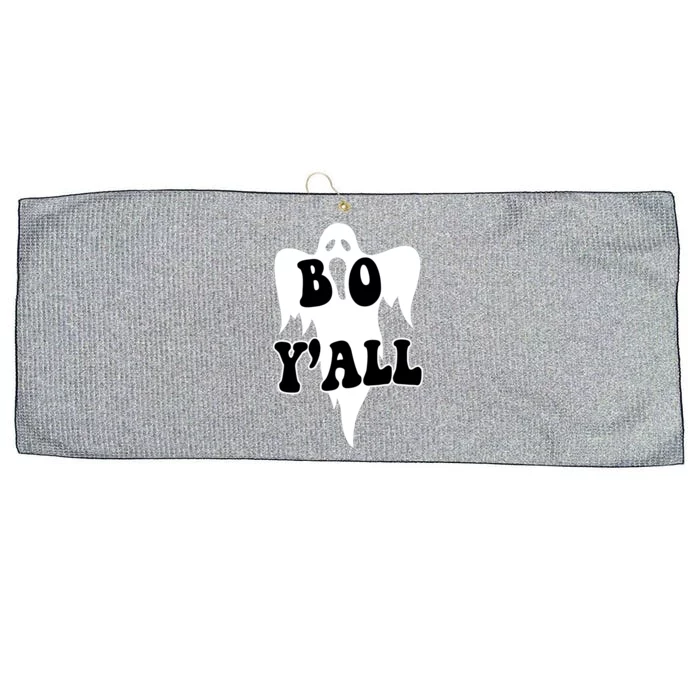 Boo Yall Spooky Ghost Halloween Large Microfiber Waffle Golf Towel