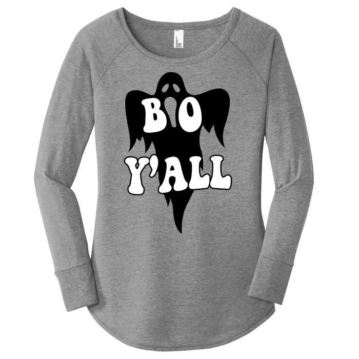 Boo Yall Spooky Ghost Halloween Women's Perfect Tri Tunic Long Sleeve Shirt