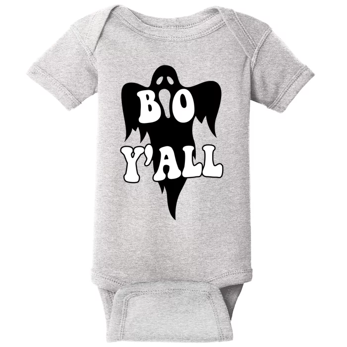 Boo Yall Spooky Ghost Halloween Baby Bodysuit