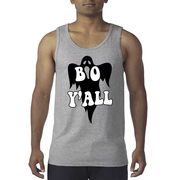 Boo Yall Spooky Ghost Halloween Tank Top