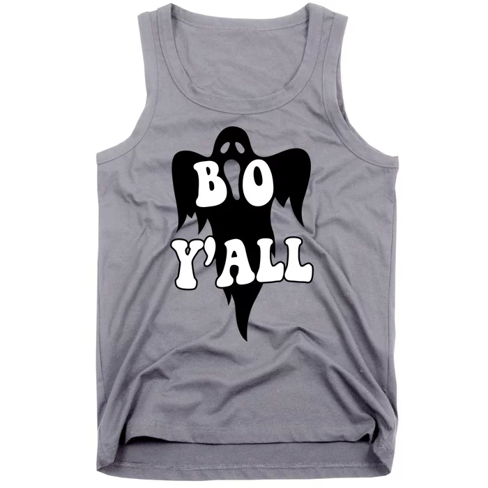 Boo Yall Spooky Ghost Halloween Tank Top