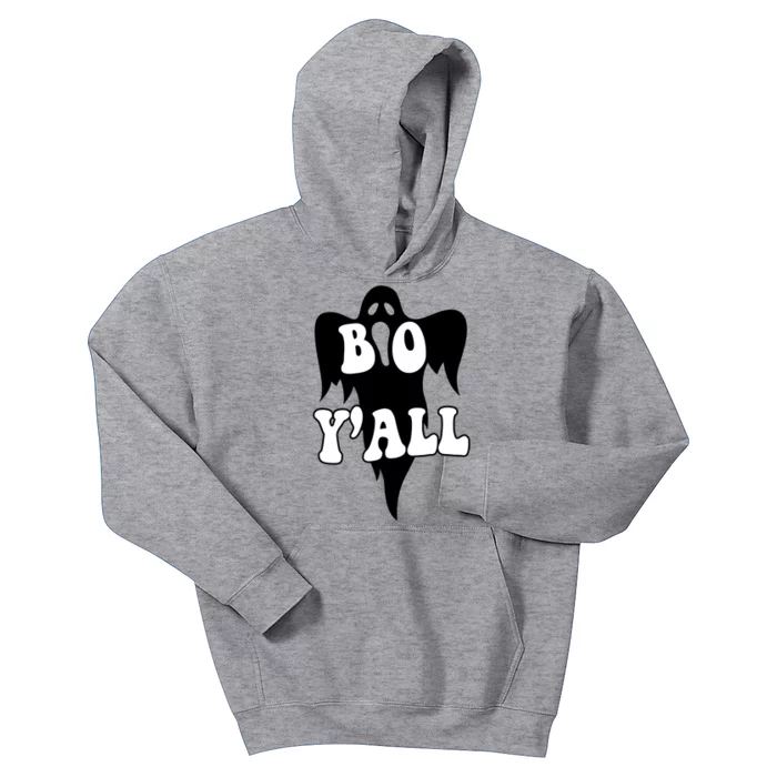 Boo Yall Spooky Ghost Halloween Kids Hoodie