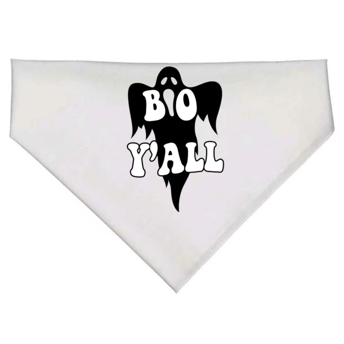 Boo Yall Spooky Ghost Halloween USA-Made Doggie Bandana