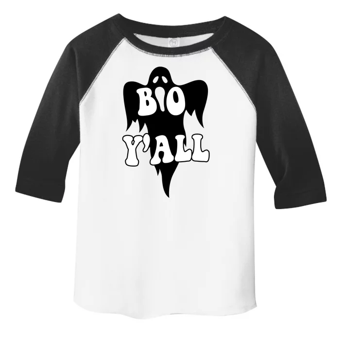 Boo Yall Spooky Ghost Halloween Toddler Fine Jersey T-Shirt