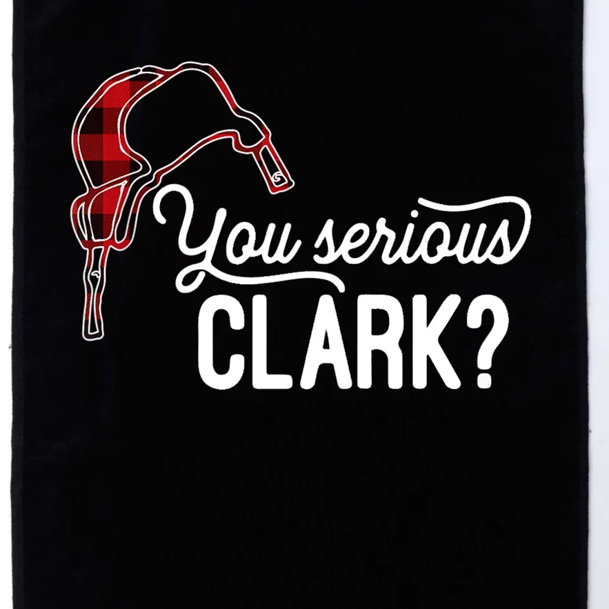 Bleached You Serious Clark Merry Christmas Funny Christmas TShirt Platinum Collection Golf Towel