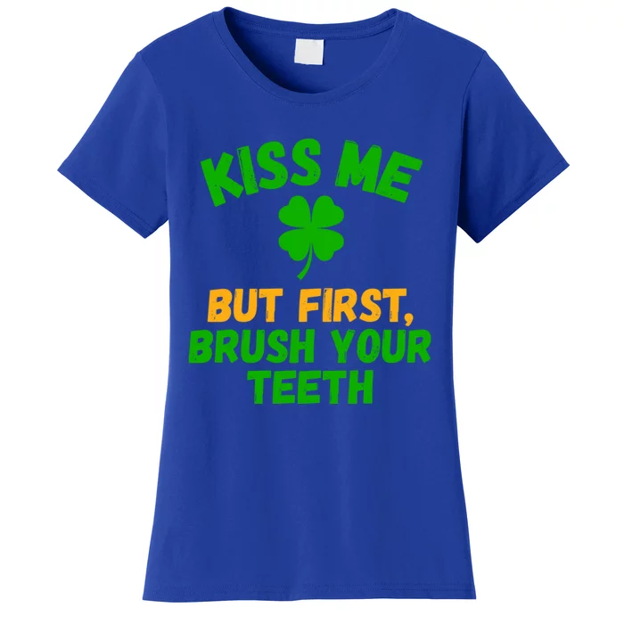 Brush Your Teeth Dentist Assistant Dentist St Patricks Day Cute Gift Women's T-Shirt