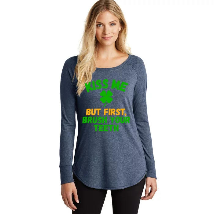 Brush Your Teeth Dentist Assistant Dentist St Patricks Day Cute Gift Women's Perfect Tri Tunic Long Sleeve Shirt