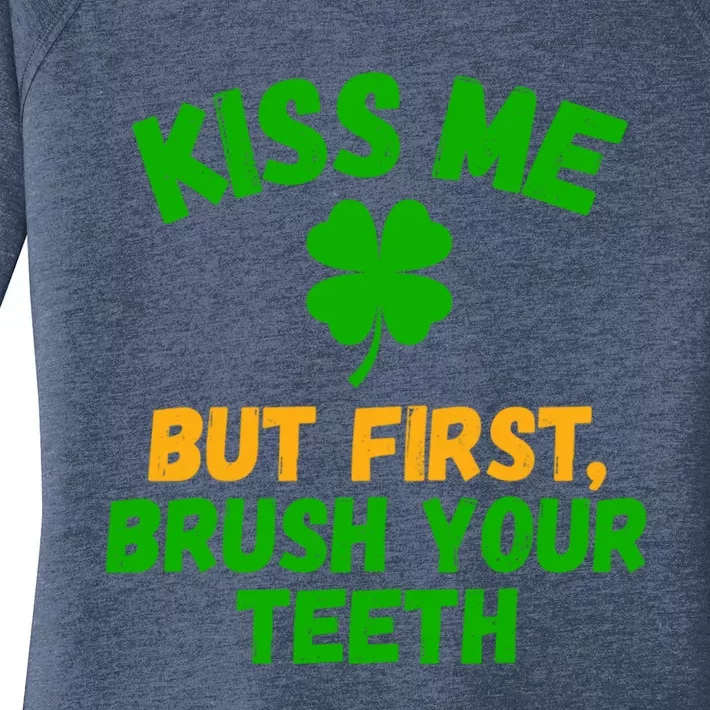 Brush Your Teeth Dentist Assistant Dentist St Patricks Day Cute Gift Women's Perfect Tri Tunic Long Sleeve Shirt