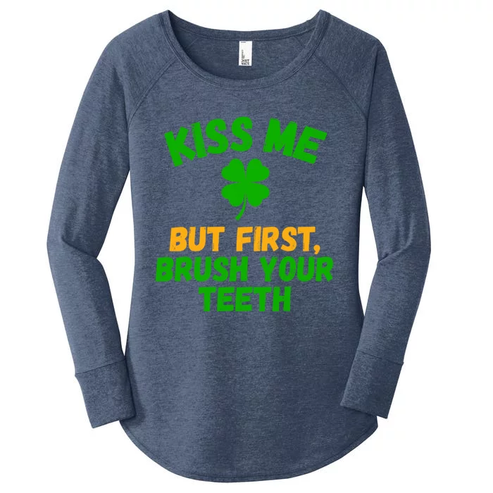 Brush Your Teeth Dentist Assistant Dentist St Patricks Day Cute Gift Women's Perfect Tri Tunic Long Sleeve Shirt