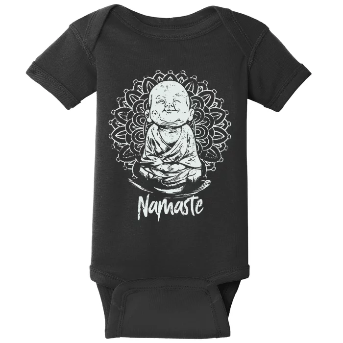 Buddha Yoga T Yoga Namaste Baby Bodysuit