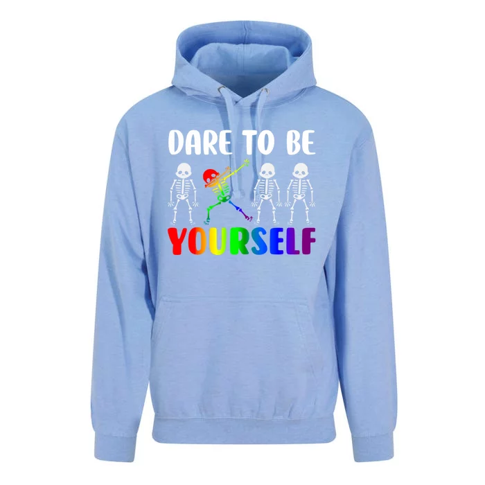 Be Yourself TheyLl Adjust Lgbtq Rainbow Pride Gift Unisex Surf Hoodie