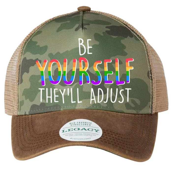 Be Yourself They'll Adjust Legacy Tie Dye Trucker Hat