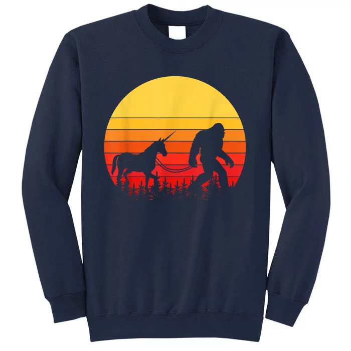 Bigfoot Yeti Unicorn Cryptozoology Sasquatch Tall Sweatshirt