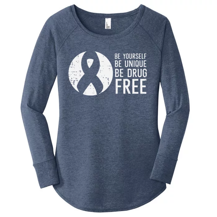 Be Yourself Unique Free Red Ribbon Week Women's Perfect Tri Tunic Long Sleeve Shirt