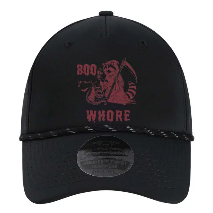 Boo You Whore Raccoon Spooky Season Animal Halloween Performance The Dyno Cap