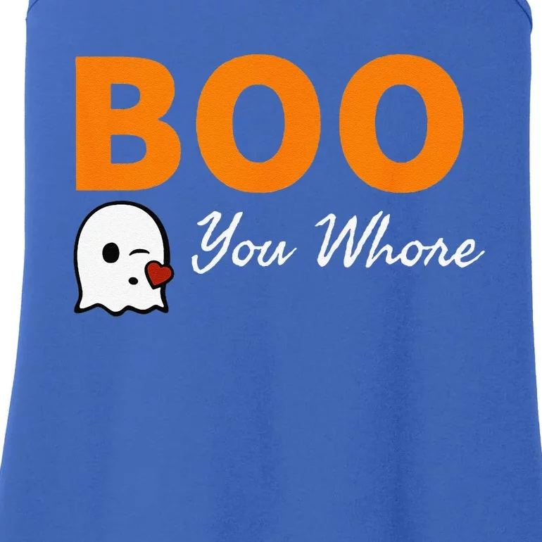 Boo You Whore Funny Halloween Costume Idea Ladies Essential Tank