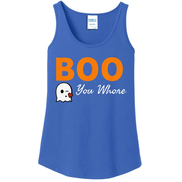 Boo You Whore Funny Halloween Costume Idea Ladies Essential Tank