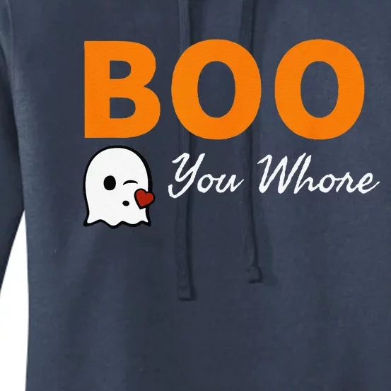 Boo You Whore Funny Halloween Costume Idea Women's Pullover Hoodie