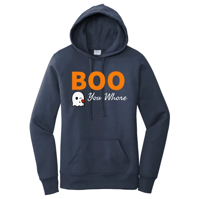 Boo You Whore Funny Halloween Costume Idea Women's Pullover Hoodie