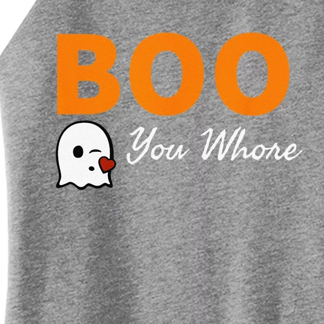 Boo You Whore Funny Halloween Costume Idea Women’s Perfect Tri Rocker Tank