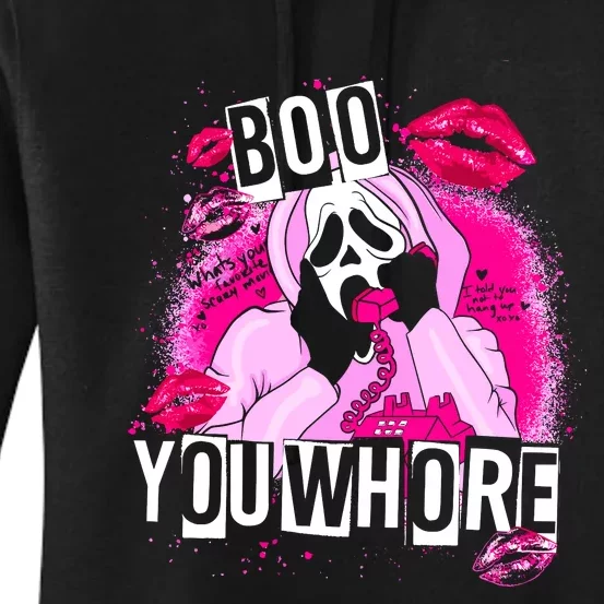 Boo You Whore Skeleton Women's Pullover Hoodie