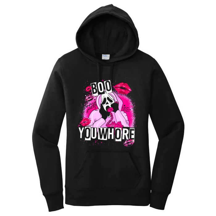 Boo You Whore Skeleton Women's Pullover Hoodie