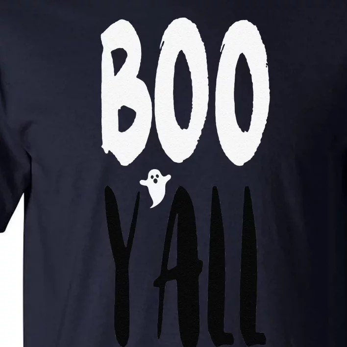 BOO YALL With Spooky Ghost Apostrophe Funny Halloween Fav Tall T-Shirt