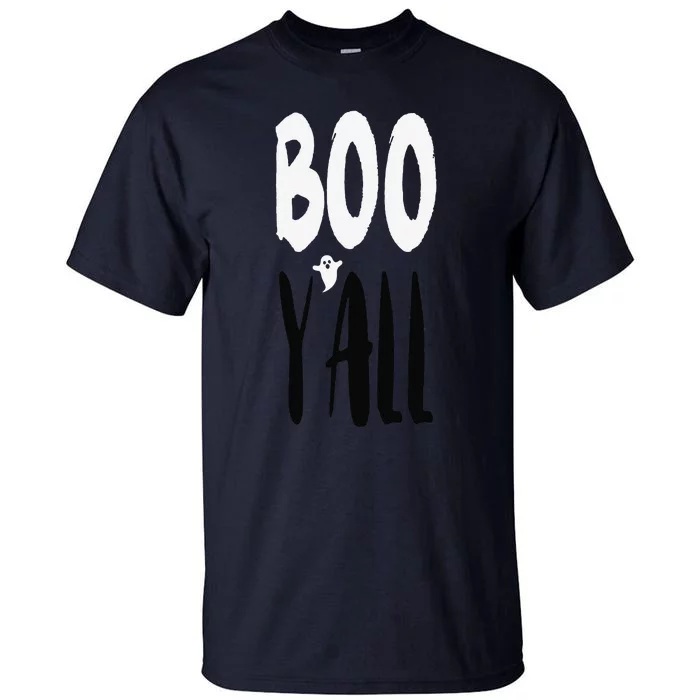 BOO YALL With Spooky Ghost Apostrophe Funny Halloween Fav Tall T-Shirt