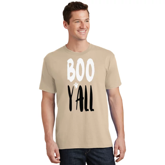 BOO YALL With Spooky Ghost Apostrophe Funny Halloween Fav T-Shirt