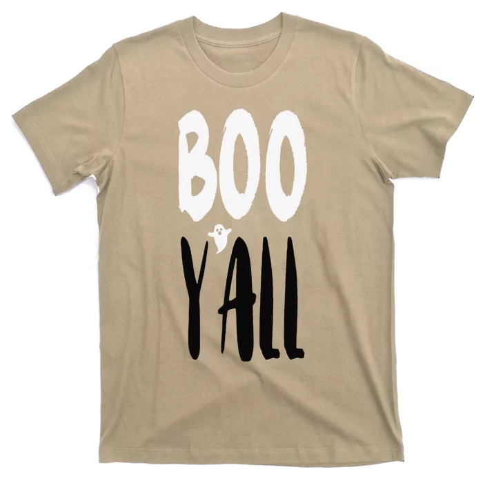 BOO YALL With Spooky Ghost Apostrophe Funny Halloween Fav T-Shirt