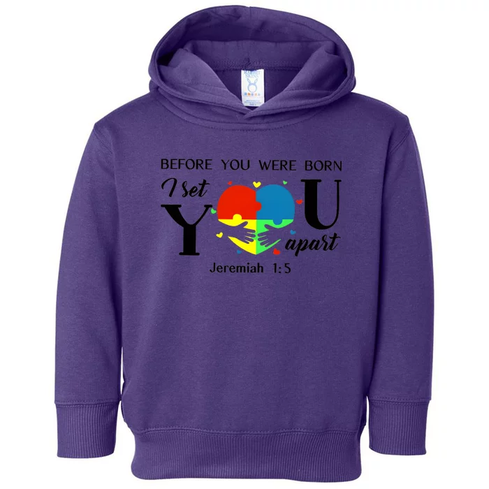 Before You Were Born I Set You Apart Toddler Hoodie