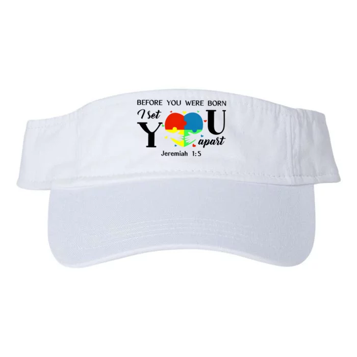 Before You Were Born I Set You Apart Valucap Bio-Washed Visor