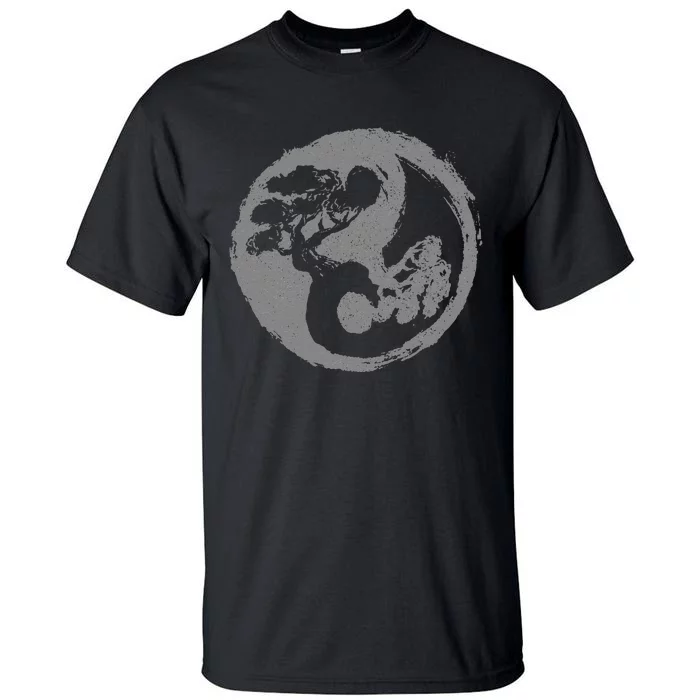 Bonsai Yin Yang Symbol Japanese Zen Buddhism Buddhist Tall T-Shirt