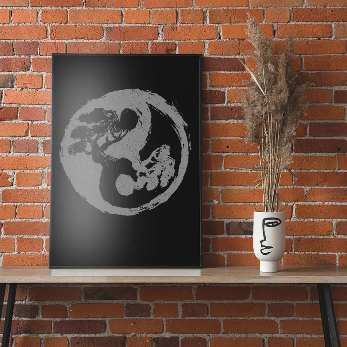 Bonsai Yin Yang Symbol Japanese Zen Buddhism Buddhist Poster