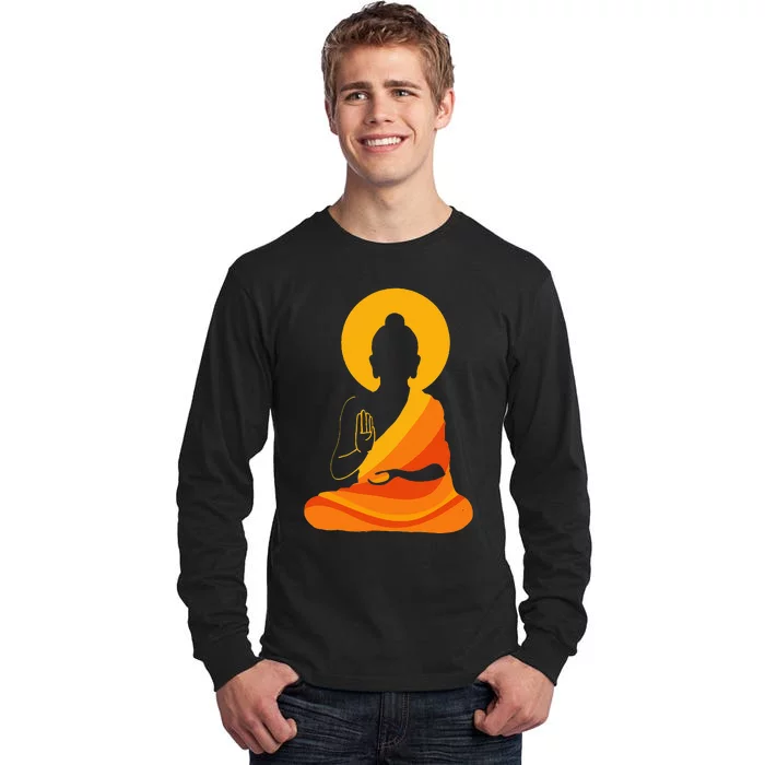 Buddha YingYang Zen Yoga  Relax And Enjoy Life! Tall Long Sleeve T-Shirt