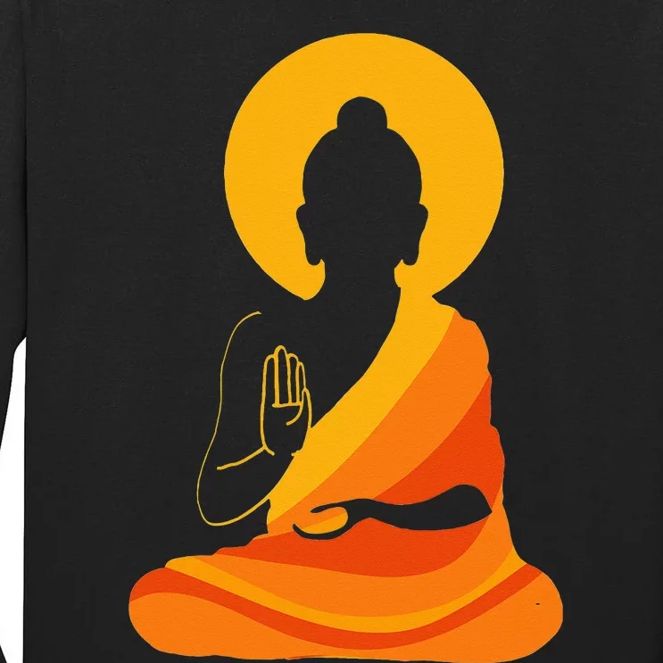 Buddha YingYang Zen Yoga  Relax And Enjoy Life! Tall Long Sleeve T-Shirt