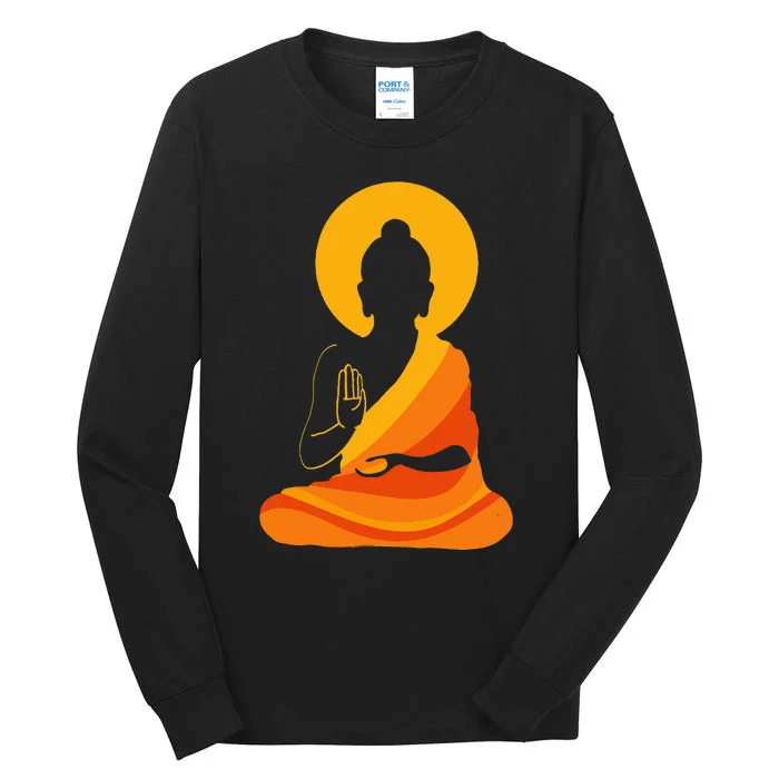 Buddha YingYang Zen Yoga  Relax And Enjoy Life! Tall Long Sleeve T-Shirt