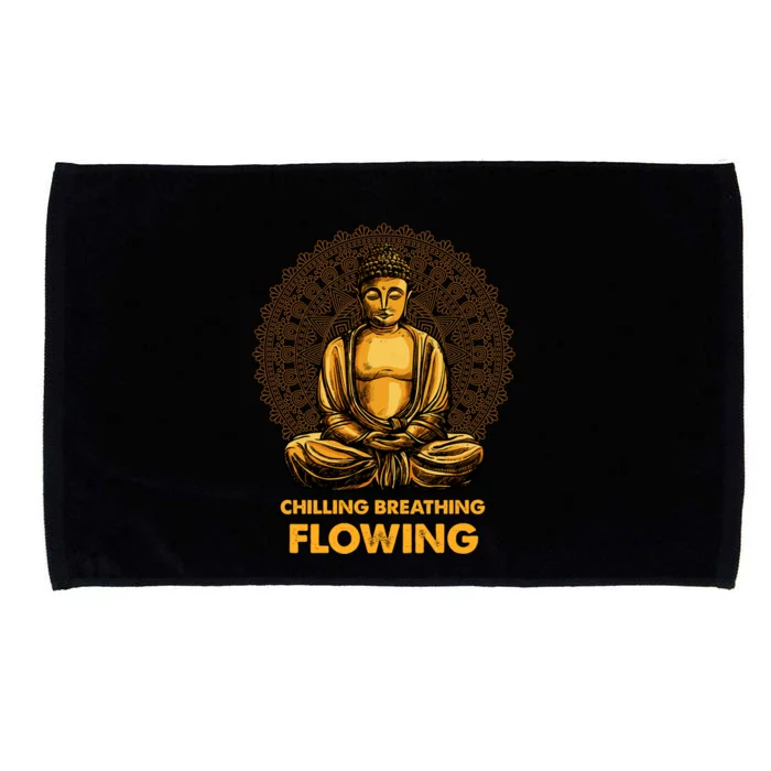 Buddha Zen Buddhism Buddhist Meaningful Gift Breathing Flowing Buddha Meaningful Microfiber Hand Towel