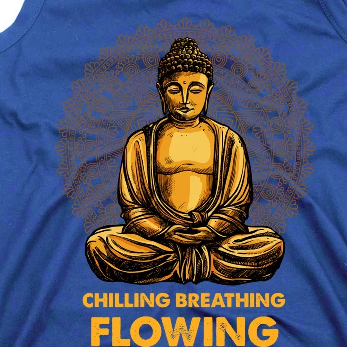 Buddha Zen Buddhism Buddhist Meaningful Gift Breathing Flowing Buddha Meaningful Tank Top