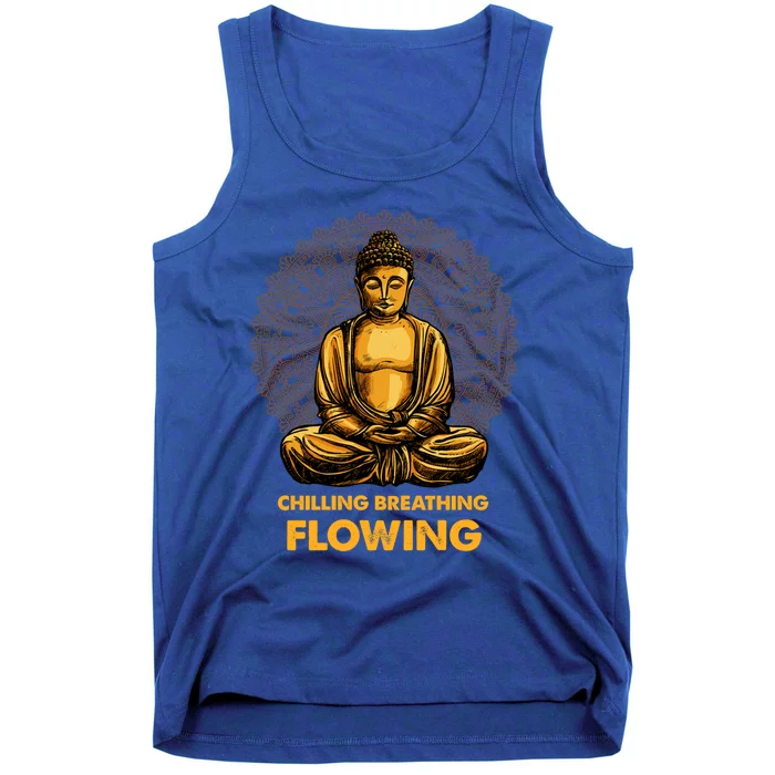 Buddha Zen Buddhism Buddhist Meaningful Gift Breathing Flowing Buddha Meaningful Tank Top