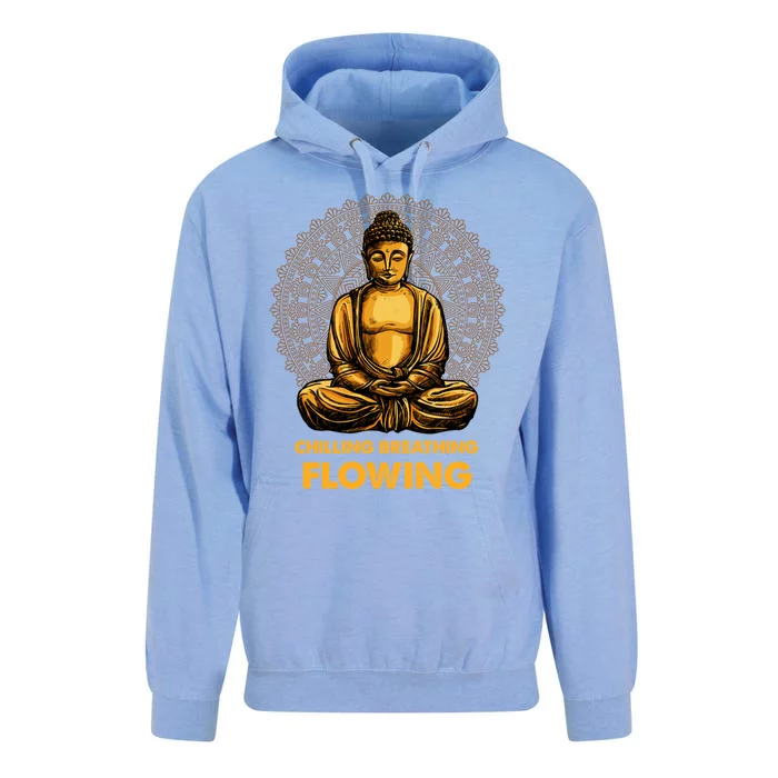 Buddha Zen Buddhism Buddhist Meaningful Gift Breathing Flowing Buddha Meaningful Unisex Surf Hoodie