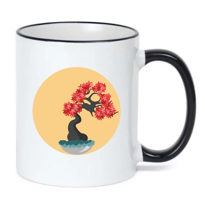 Beautiful Zen Bonsai Tree Funny Gift Cool Gift Yoga Circle Graphic Tee Gift Black Color Changing Mug