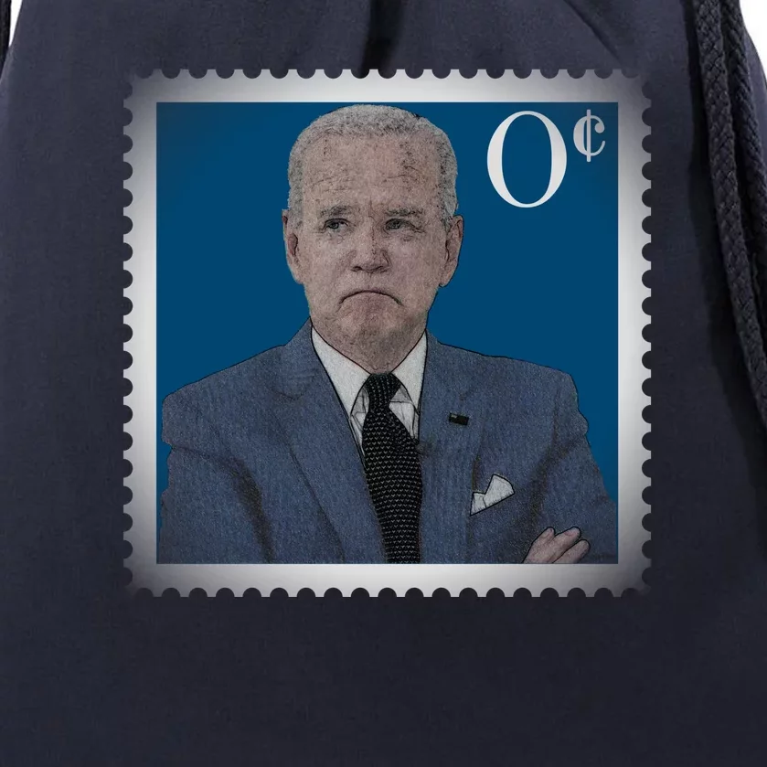 Biden Zero Cents Stamp Joe 0 Funny President Drawstring Bag