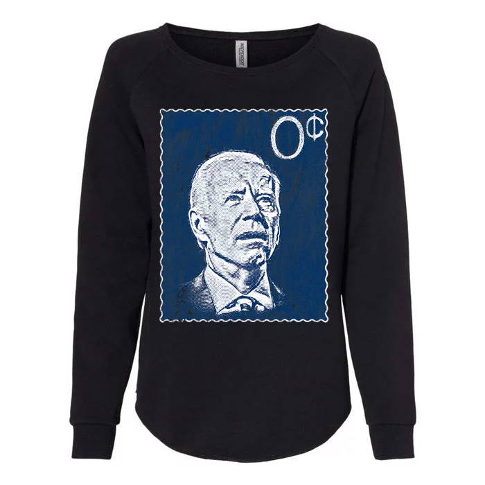 Biden Zero Cents Stamp 0 President Joe Womens California Wash Sweatshirt