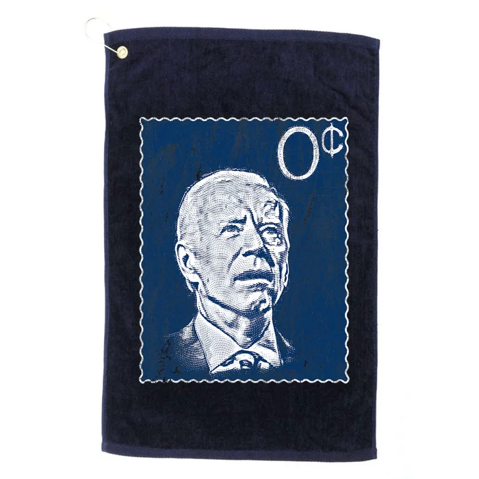 Biden Zero Cents Stamp 0 President Joe Platinum Collection Golf Towel