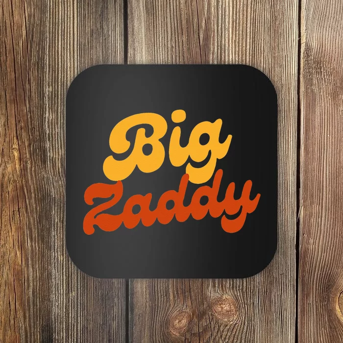 Big Zaddy Fathers Day Gift Present Retro style Coaster